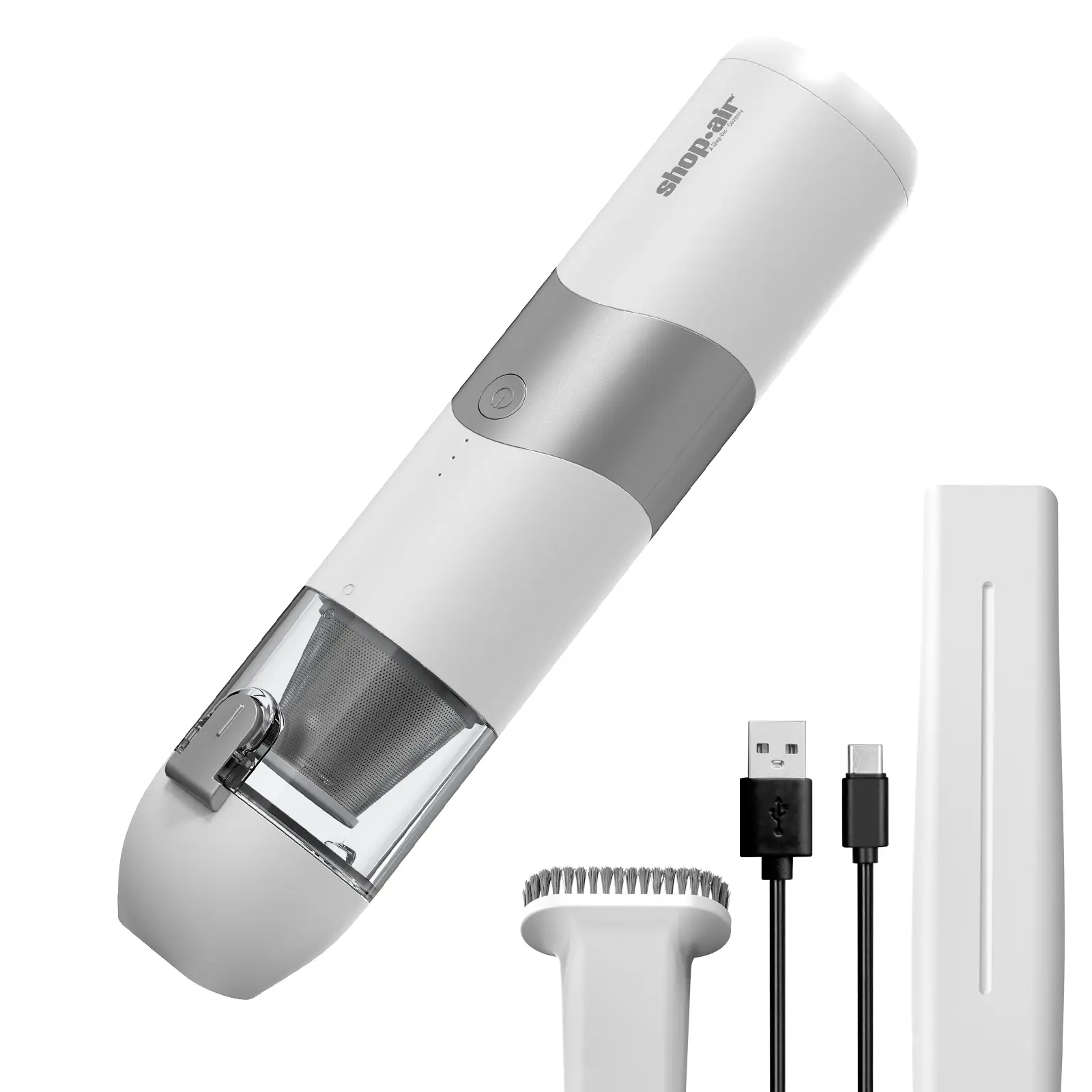 #backtoschool SHOP VAC Cordless Handheld Vacuum Cleaner, 5500Pa 65W Powerful Suction, Mini Vacuum with Attachments, Rechargeable 2500mAH Li-ion Battery, for Home, Office and Car