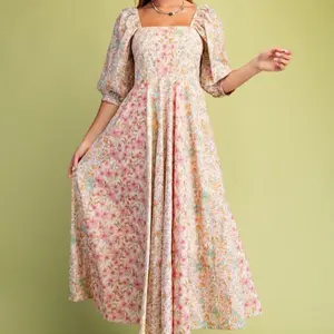 Flower Power Midi Dress