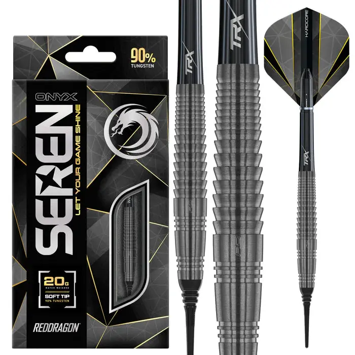 Red Dragon Seren 4 Onyx Soft Tip Dart Set - 18g