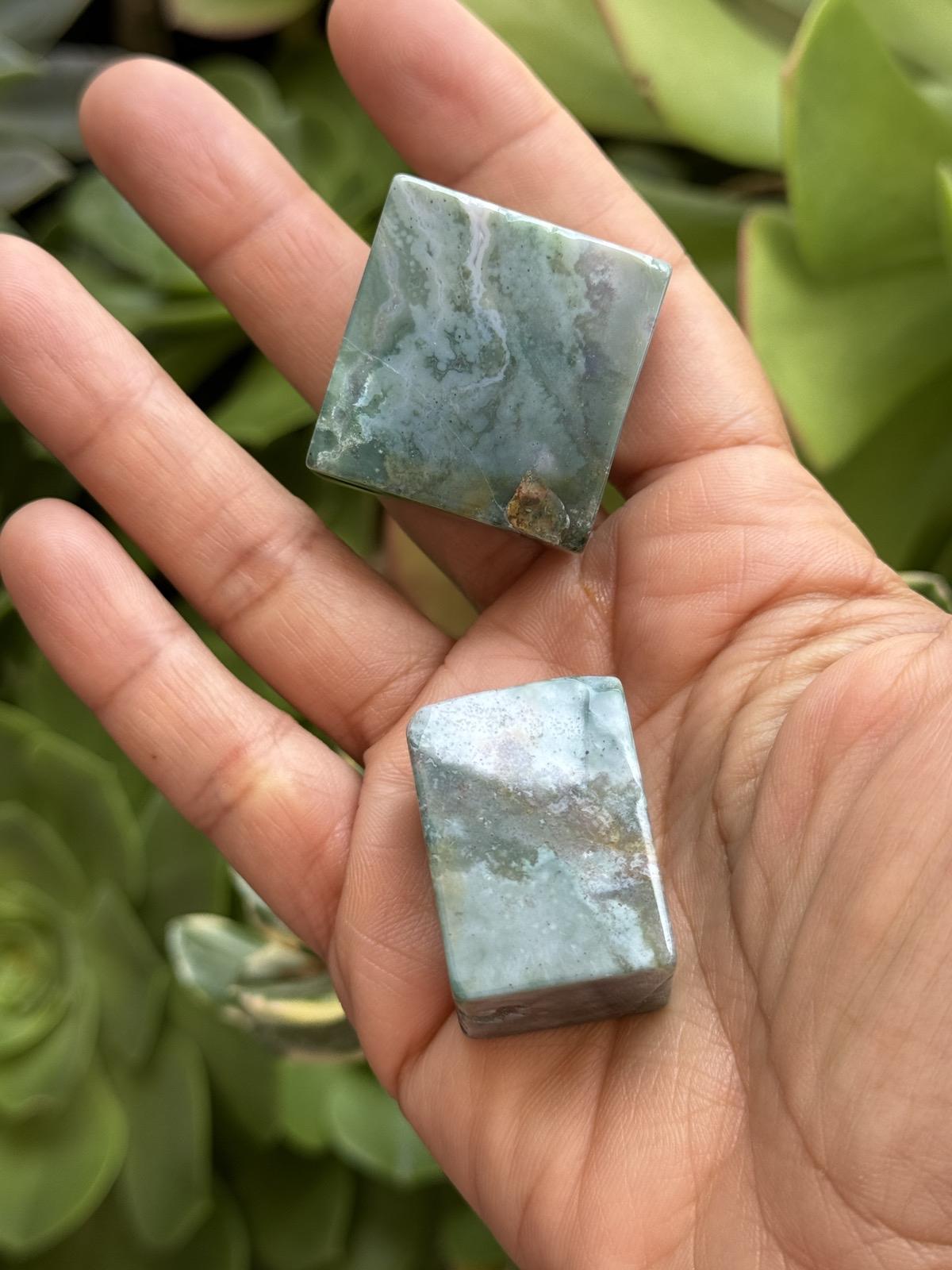 Moss Agate Crystal Free Forms