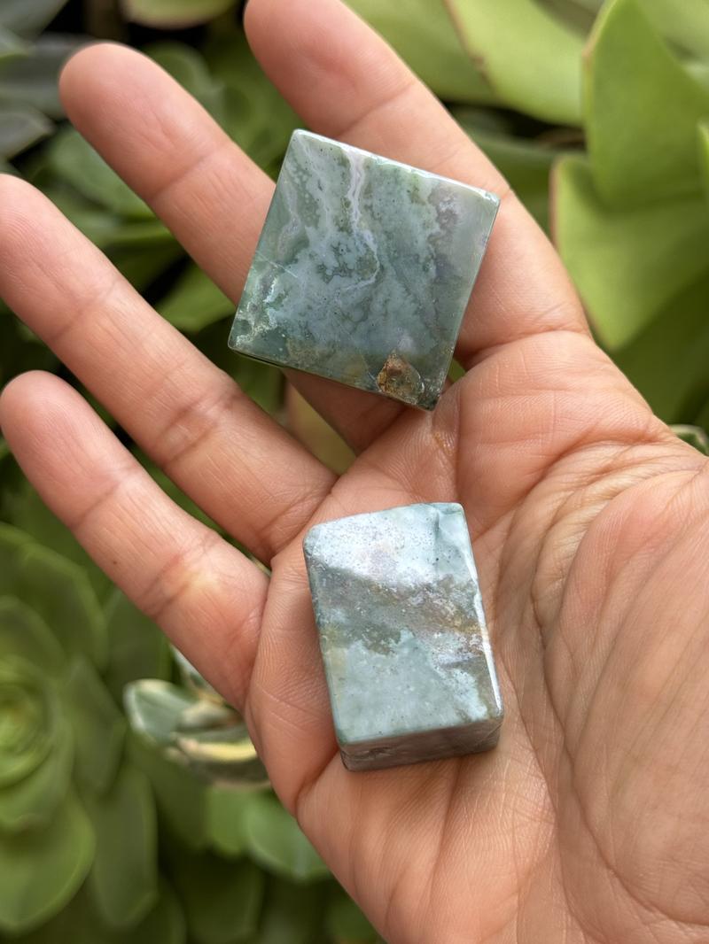 Moss Agate Crystal Free Forms