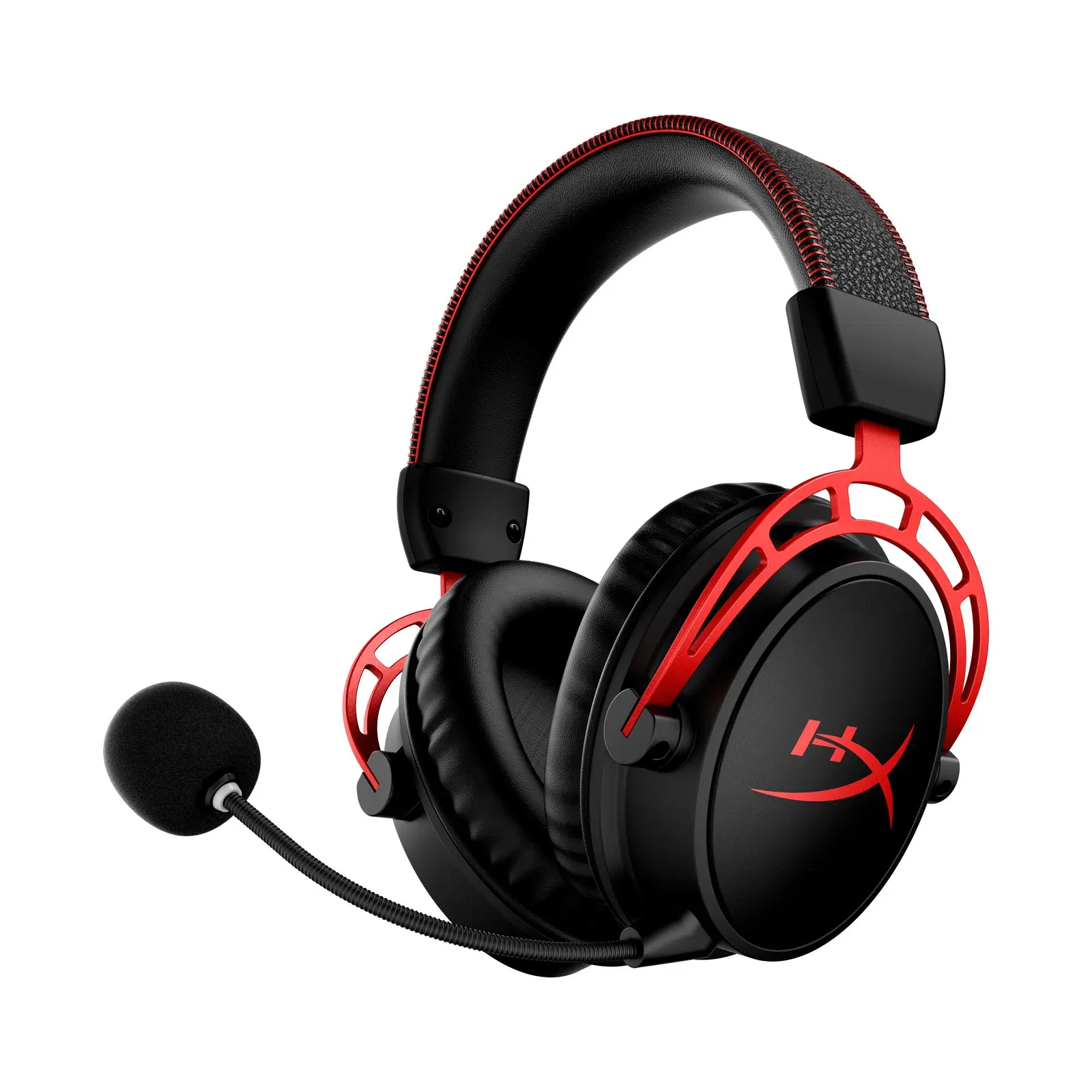 HyperX Cloud Alpha Wireless Gaming Headset - Over Ear Headset for Gaming with Aluminum Build, Dual Chamber Audio, Detachable Noise Mic, Esports PC Accessories