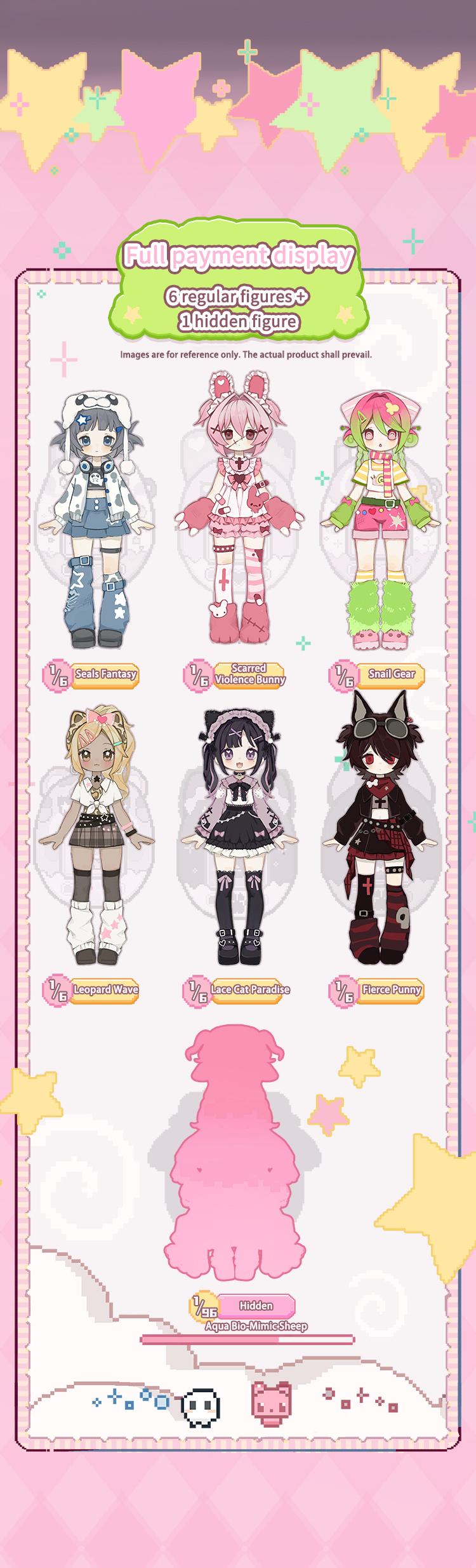 Electronic Cute Pet Series BJD Blind Box, Collectible Electronic Pet Game World 1/12 Ball Jointed Doll, Cute Dress Up Doll with Joints Collection Action Figure Toys Playset Birthday Christmas Gifts for Girls Boys