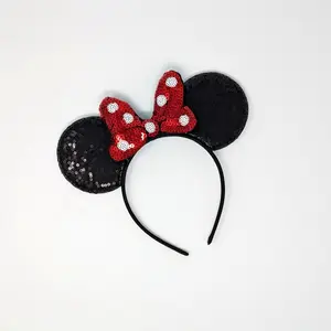 Classic Mouse Ears with Red Bow