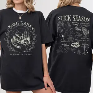 Noah Kahan Stick Season Shirt, Featuring Iconic Lyrics and Nature Graphics, Perfect for Fans of Indie Music and Seasonal Vibes I2H4