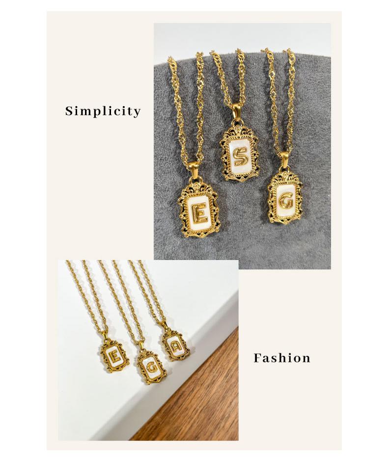 GGIRL 18K Gold Plated Initial Letter Pendant Necklace for Men & Women Elegant Wave Chain Alphabet A-Z Fashion Jewelry Gift for Holiday Haul Christmas Birthdays Anniversaries