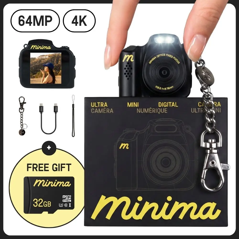 Minima 4K Ultra-mini Keychain Digital Camera