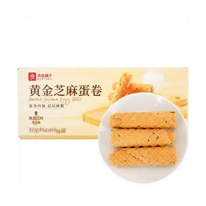 BESTORE Golden Sesame Egg Rolls - Crispy & Delicious Snack, 300g Pack