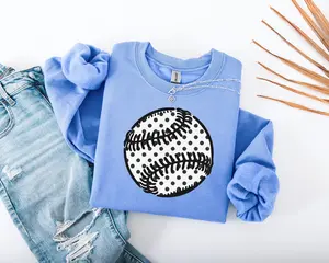 Polka Dot Baseball Sweatshirt