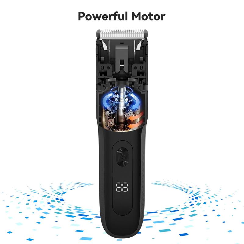 Men's Electric Body Hair Trimmer Rechargeable Cordless with Smart Digital Display USB Charging High-Speed Motor Painless Grooming for Legs Underarms Bikini Shaver