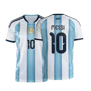 Messi 2026 World Cup Home White Retro No.10 Short Sleeved Soccer Jerseys