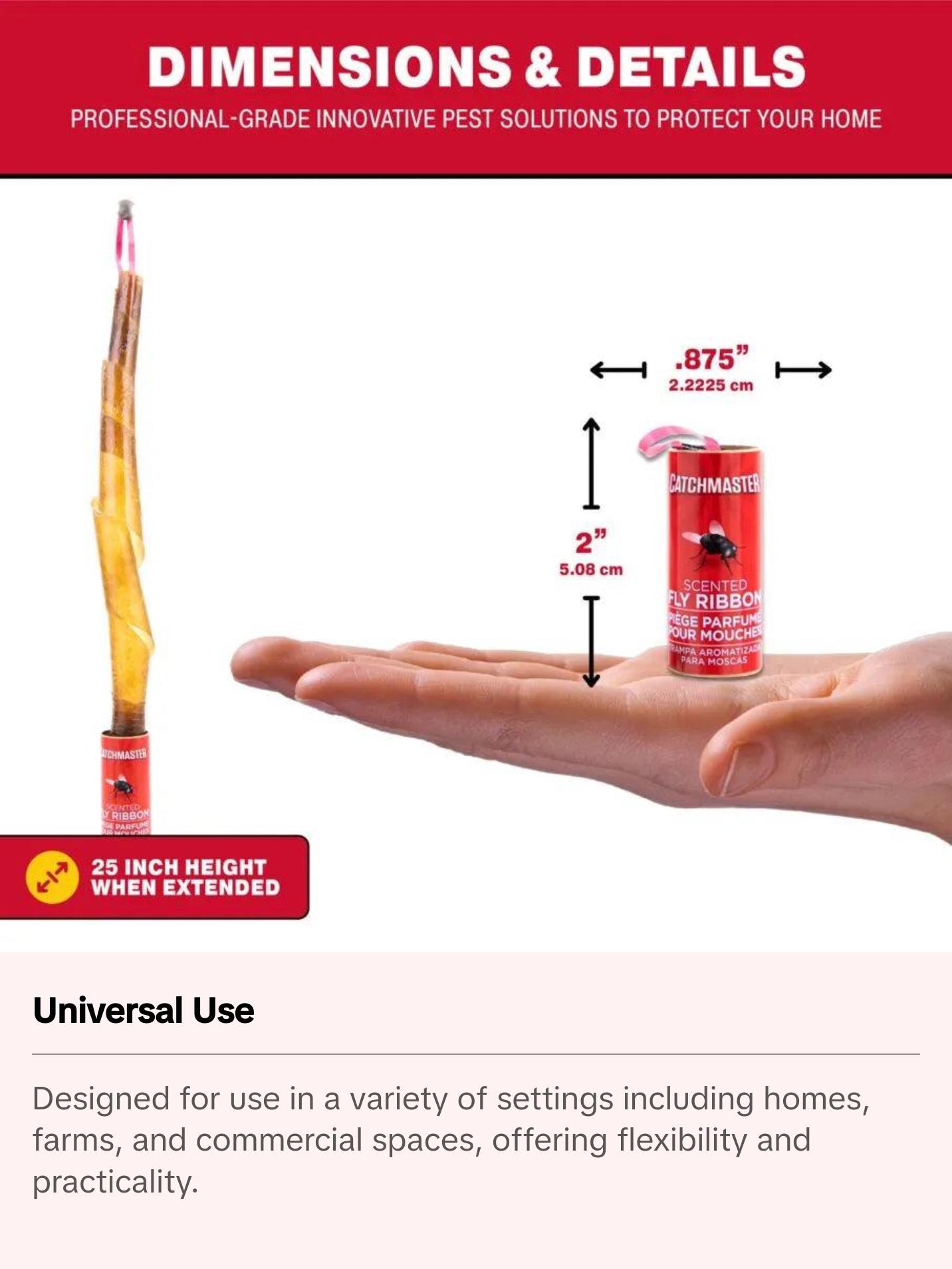 Bug & Fly Ribbon Traps - Scented, Effective Fly Control