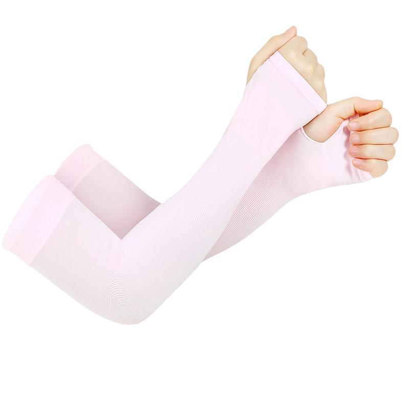 JointlyCreating Sun Protection 30cm Length Ice Silk Arm Sleeves High Elasticity Cooling Cuffs For Outdoor Sports Cycling Fitness Beach Holiday Daily Wear Designed For Women / Women’s