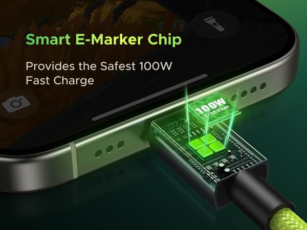 【UGREEN x Genshin Impact】UGREEN USB-C to USB-C Cable 100W Fast Charging with cable tie, Genshin Impact Kinich-Themed Design, Compatible with iPhone 15/15 Pro/15 Pro Max, MacBook Pro/Air, Galaxy S24/S23, iPad Pro/Air, Pixel 8 (3.3ft),TikTokShopHolidayHaul