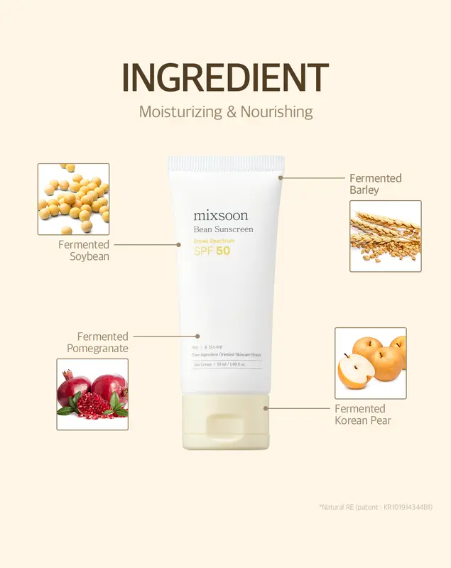 [Top Selling] mixsoon Bean Sunscreen 1.69 fl.oz / 50ml - Airy Watery Texture, No White Cast, Daily Korean Face Sunscreen 5