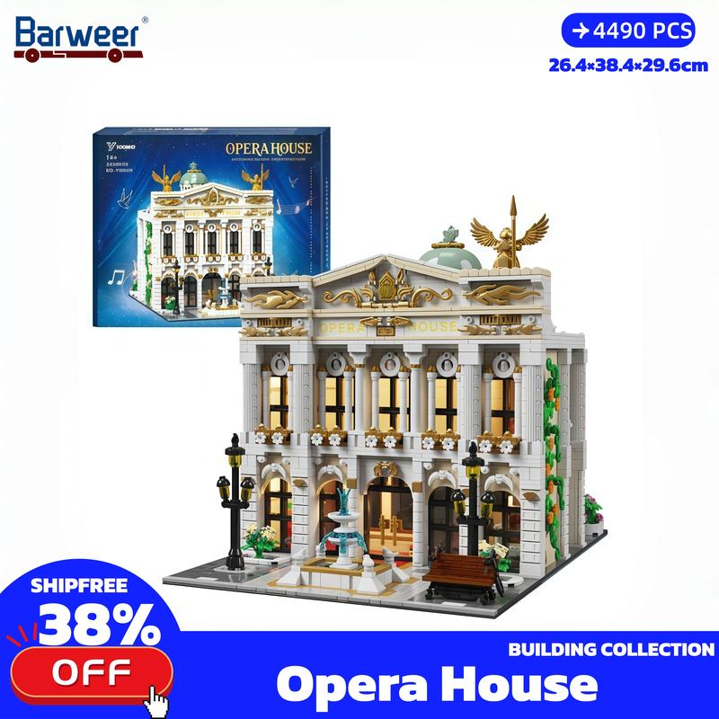 [Barweer](SHIPFREE)Opera House Modular Buildings With Original Box 4490PCS 30*25*20cm