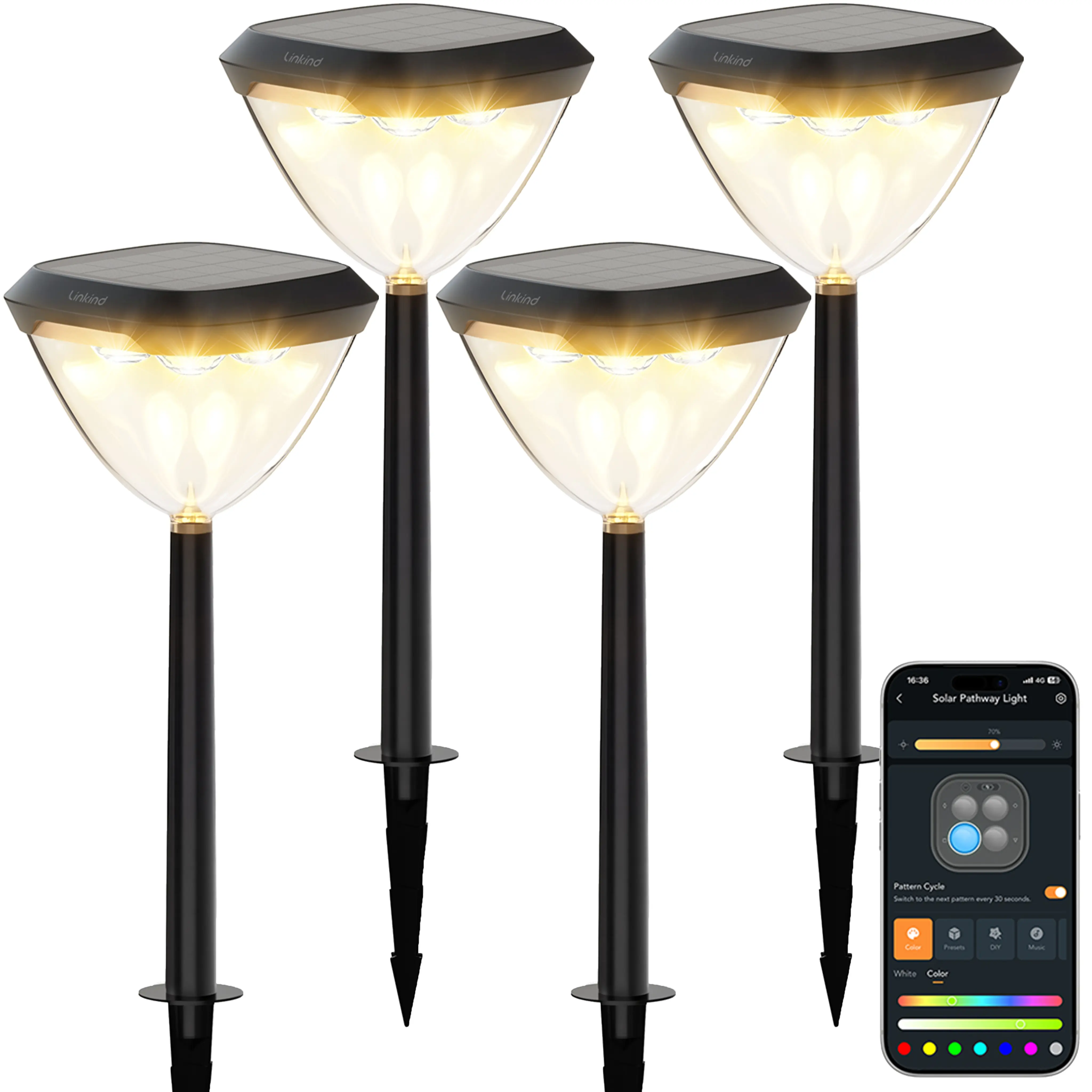 4 Pack(APP One-Click Pattern & Color Switch)