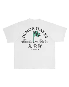 Birdeaux x Demon Slayer Tanjiro Flagstick Oversized Heavyweight Tee