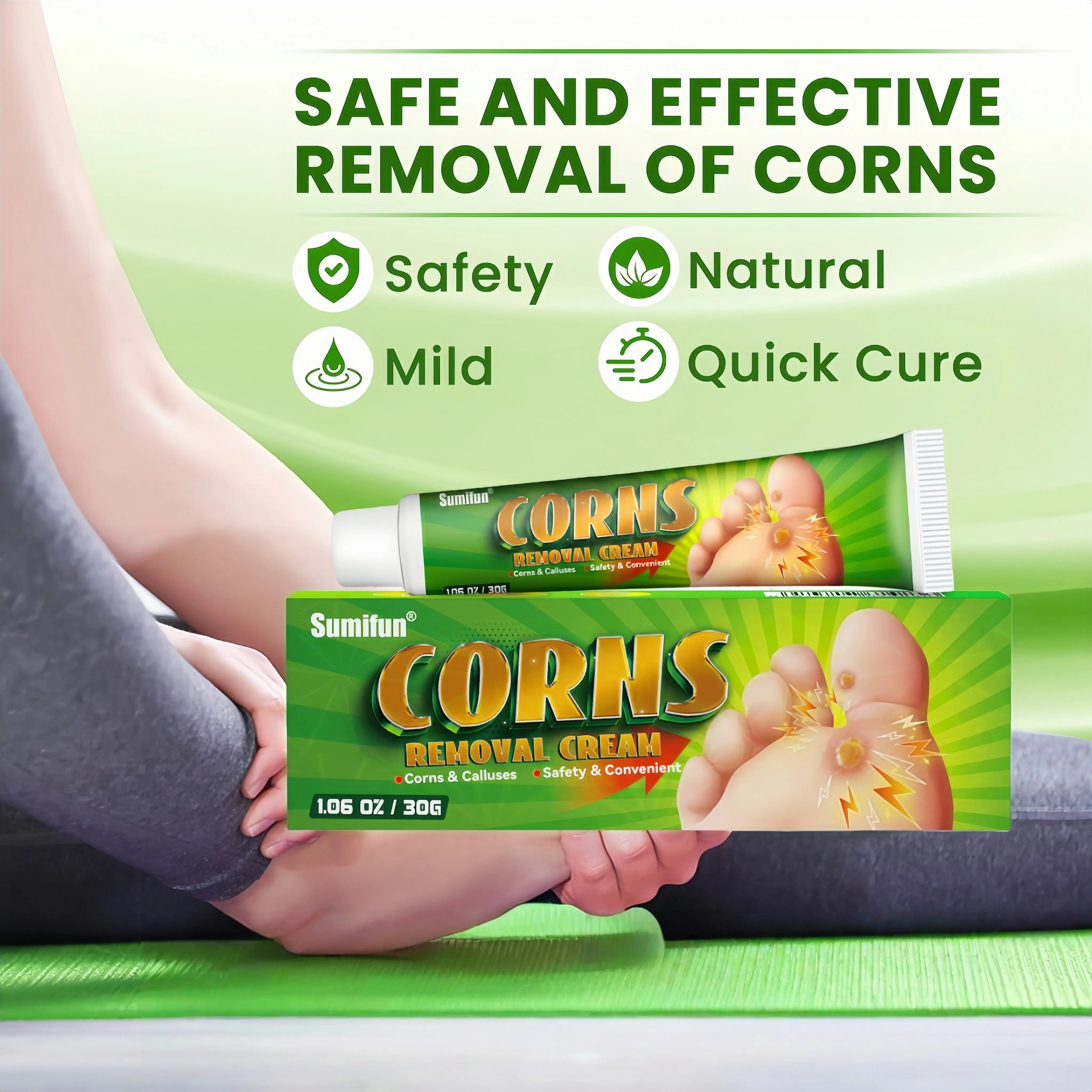 Buy 1 Get 1 Free Foot and Hand Corn and Callus Relief Cream & Natural Soothing Cream, Repairing, 24 Months