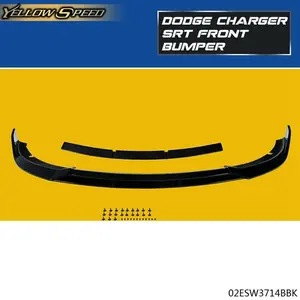 Fit For 15-20 Dodge Charger Front Bumper Lip Spoiler Kit SRT Style Gloss USA