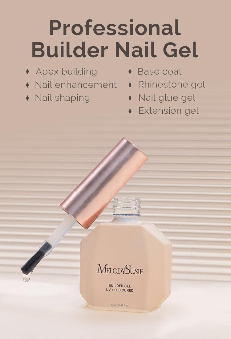MelodySusie Builder Nail Base Gel 7-in-1 Thickening Gel for Nails 15ml Soak Off UV LED Cured for Nail Art Design Women's Nail Care - Cosmetic MelodySusie Builder Nail Base Gel 7-in-1 Thickening Gel for Nails 15ml Soak Off UV LED Cured for Nail Art Design Women's Nail Care - Cosmetic