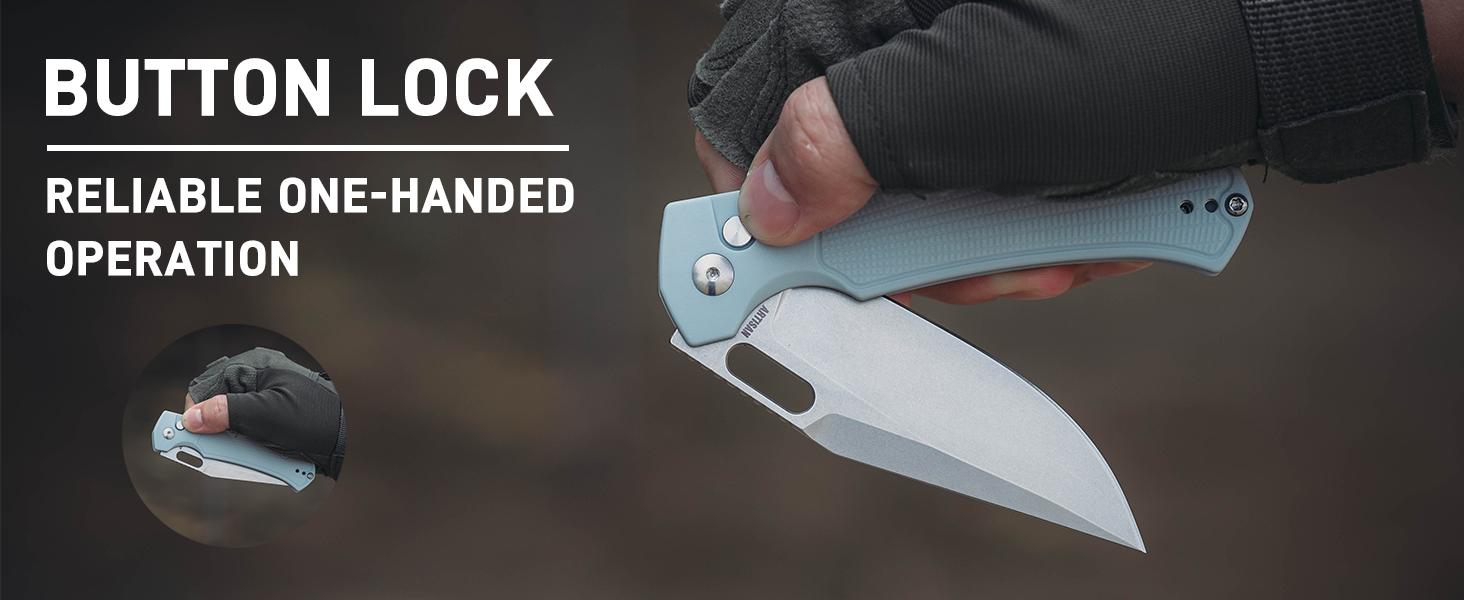 Artisan Cutlery Revel Folding Pocket EDC Knife 1867p AR-RPM9 Blade FRN Handle Outdoor Hunting Knives for Camping, Hunting and Survival Tools Emergency Tool