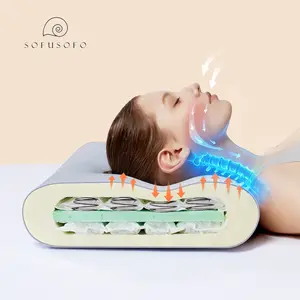 SOFUSOFO Hybrid Neck Pillow with 72 Micro-Coils for Pain Relief & Support