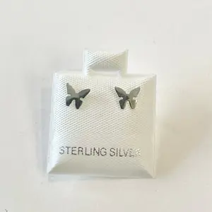 Silver 925 Mini Ball Screw Back Stud Earrings Star Moon Butterfly