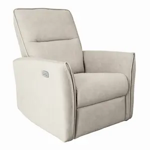 Ashland Cream Suede Recliner Chair