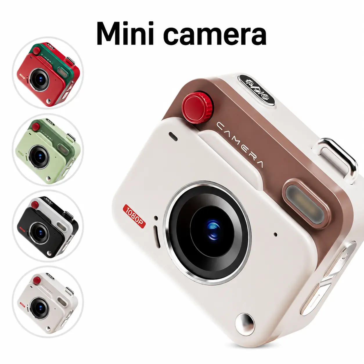 New CCD Retro Mini Digital Camera, Portable Vintage Student Camera for Photography & Video Recording, HD Pixel Compact Camcorder
