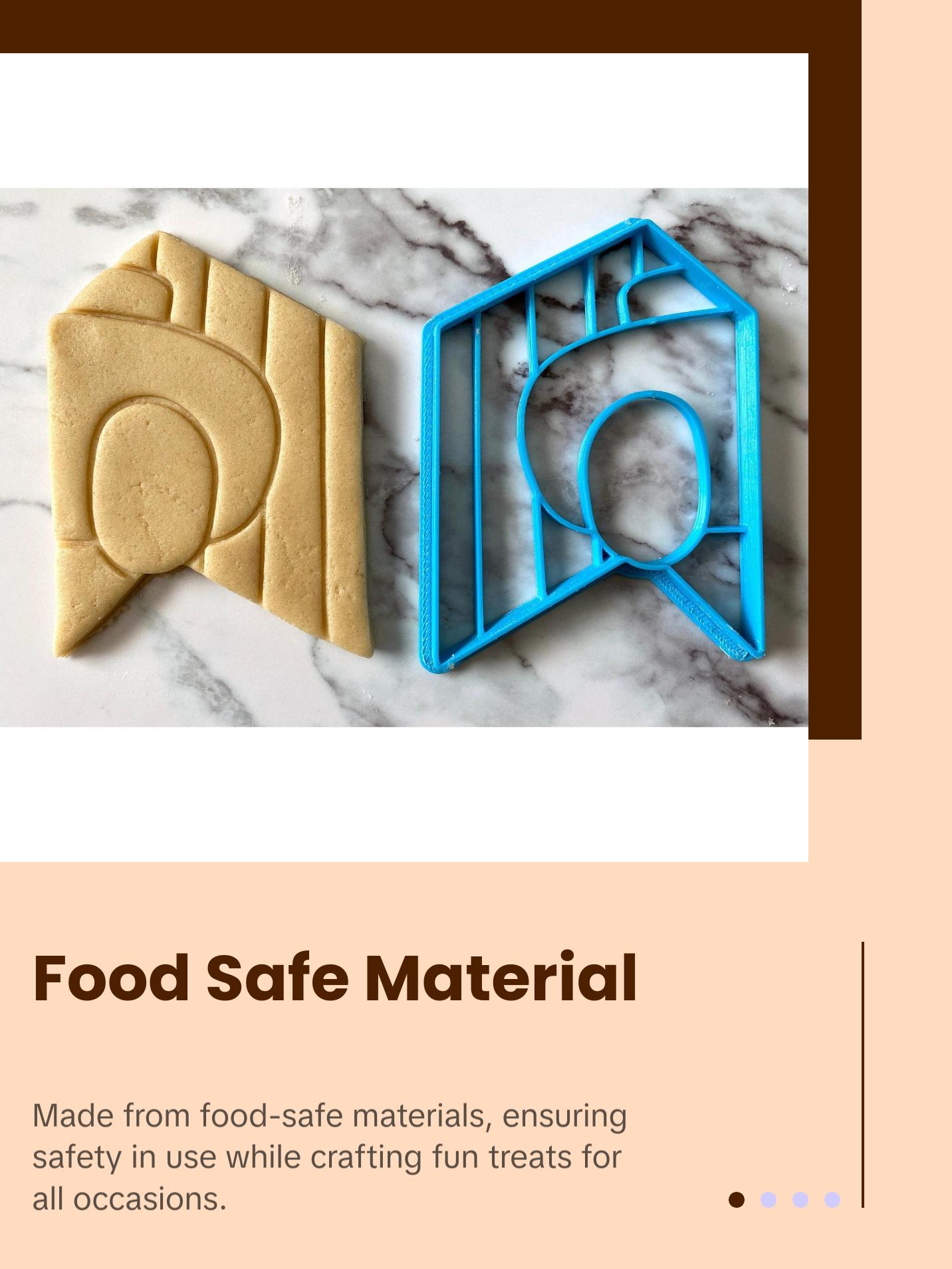 Among Us Cookie Cutters - Imposter, Vent, Schoolgirl Crewmate, Ghost Crewmate, Normal Crewmate Baking Supplies Kit Bakeware