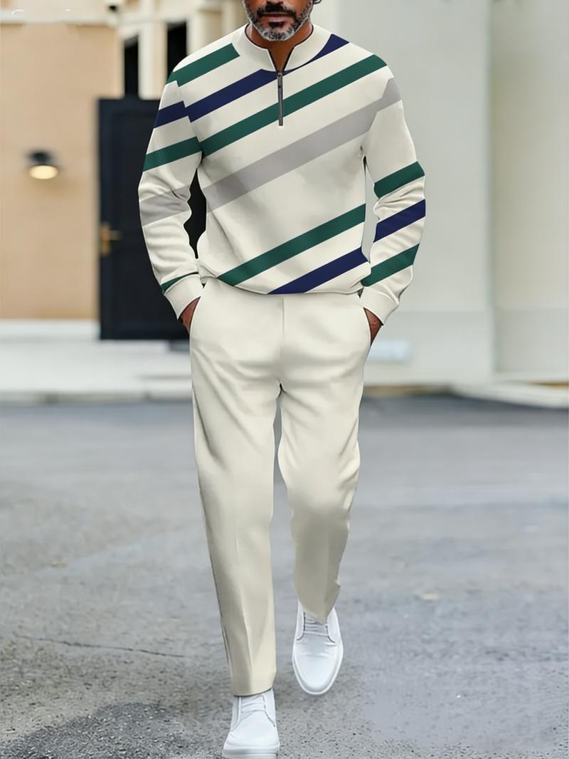 Fashionable men's color spliced sportswear series Fashionable men's color spliced sportswear series