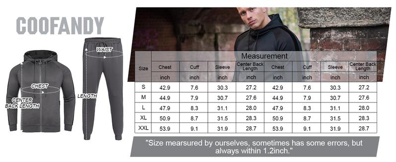 COOFANDY Men's Tracksuit 2 Piece set men with Zipper Pockets Full Zip Hoodie Sweatsuit 2 Pack Running Jogging Sports Casual Sweat Suits Gift Ideas COOFANDY Men's Tracksuit 2 Piece set men with Zipper Pockets Full Zip Hoodie Sweatsuit 2 Pack Running Jogging Sports Casual Sweat Suits Gift Ideas