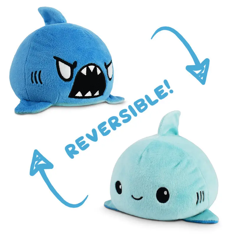 TeeTurtle Reversible Shark Plushie