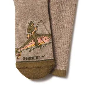 The Rowdy Angler | Shinesty Fish Cowboy Heel Hammock™ Crew Socks