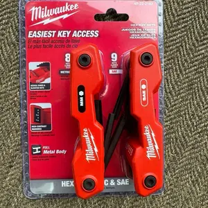 Milwaukee 17-Key Folding Hex Key Sets - SAE/Metric