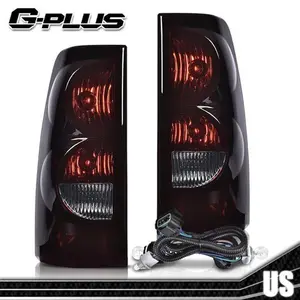 Fit For 03-06 Chevy Silverado Tail Lights Smoke lamps Set Left+Right