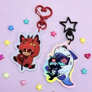 Hazbin Hotel Keychain, Vox Keychain, Alastor Keychain