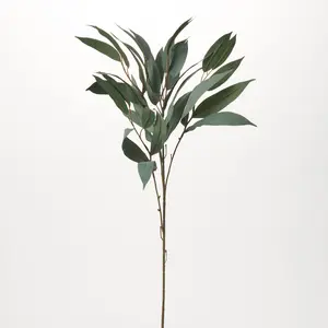 Dusty Green Needle Leaf Eucalyptus Branch Spray  - 32"