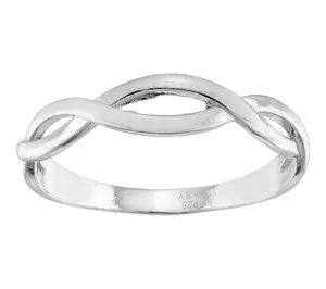 Silver Style Eternity Design Band Ring, Sterling