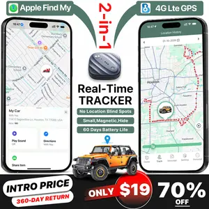 Benarlee GPS Tracker for Vehicles Real-Time 4G LTE Tracking Device with App Magnetic Mount Compact Design for Cars Assets Worldwide Coverage iOS Android Compatible [Cancel Anytime]