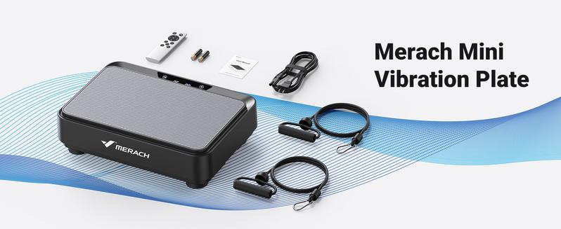 Merach Square Vibration Plate Exercise Machine 265lbs Capacity, Comfortable Lymphatic Drainage For Full Body Workout, Home Gym Fitness Equipment, Ideal For Gift, TikTokShopBlackFriday