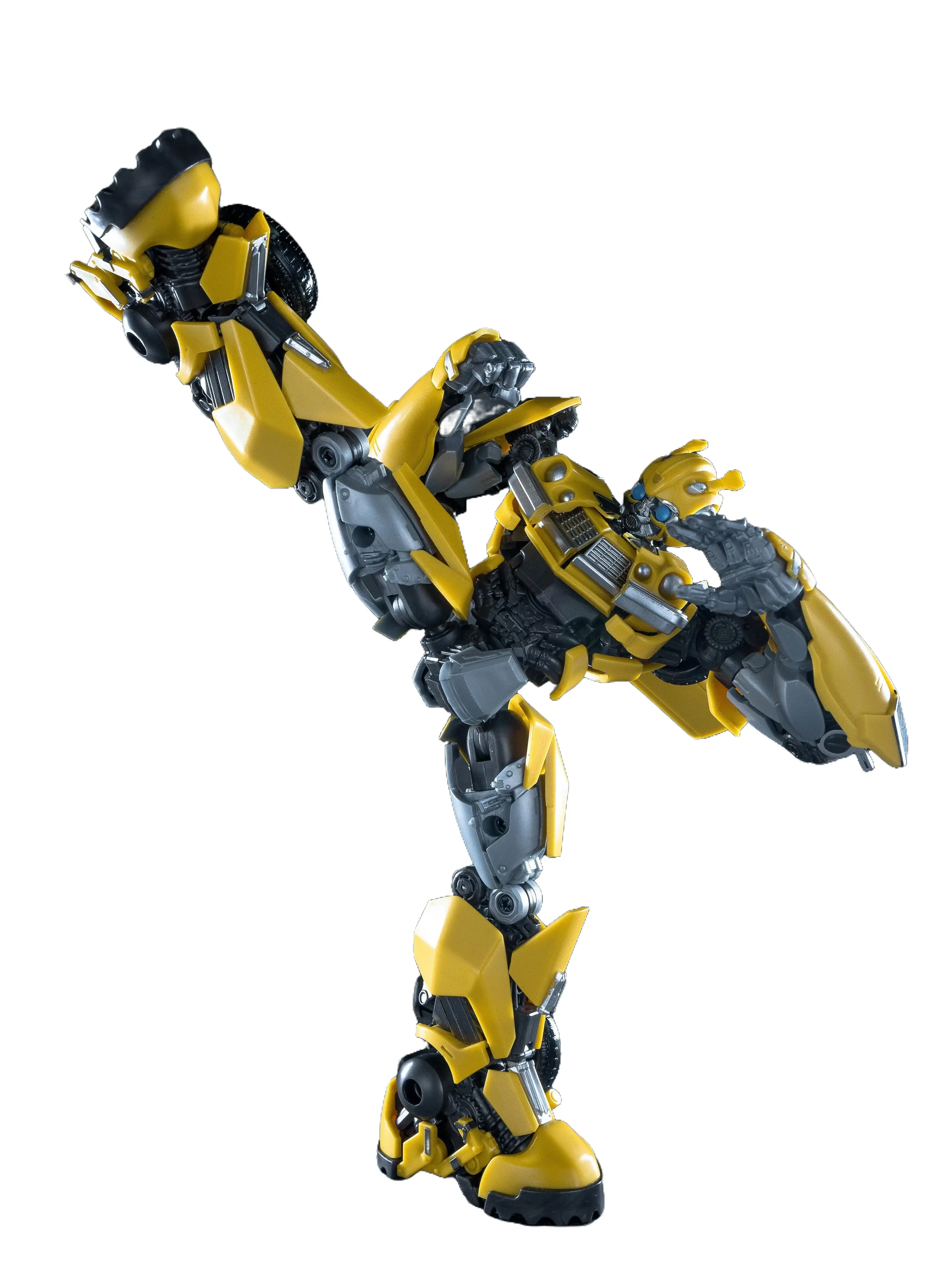 Transformers Bumblebee PVC Poseable Action Figure - AMK Series 6.5 in Pre-Assembled Model Kit, Rise of the Beasts Collectibles Figurine, Fist/Relax/Act Features, Gifts for Boys Ages 8+, Figurines Collectibles