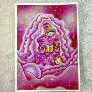 Andromeda Holographic Art Print