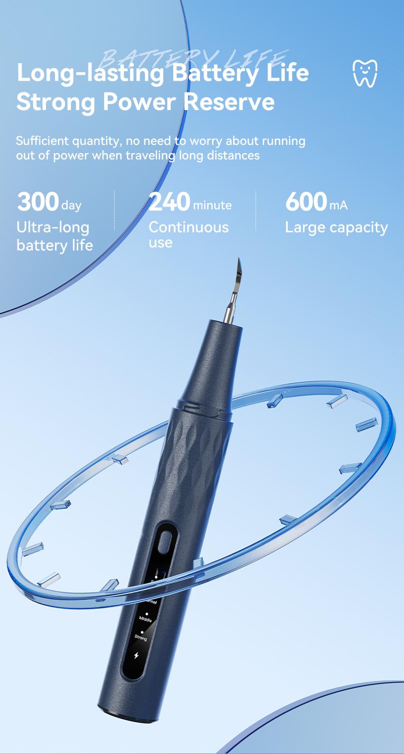 Electric Scaler, Smart Ultrasonic Tooth Cleaner with HD Camera & App, Professional Plaque Remover for Teeth Cleaning, 4 Cleaning Modes, Helps Reduce Tartar and Bad Breath - Home Dental Care Device, Smart Tooth Cleaner
