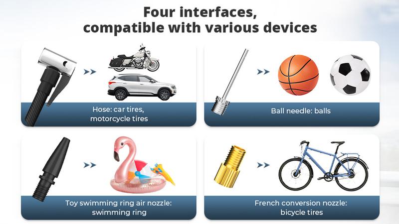 Oasser Fast Wireless Tire Inflator, Mini Portable High-Pressure Car Air Compressor 150 PSI, USB-C Rechargeable, Auto Stop Modes, Long Lasting Battery