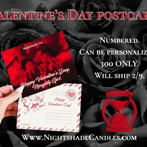 Happy Valentine’s Day postcard | customizable and personalized | Bookish merchandise | Bookish gift