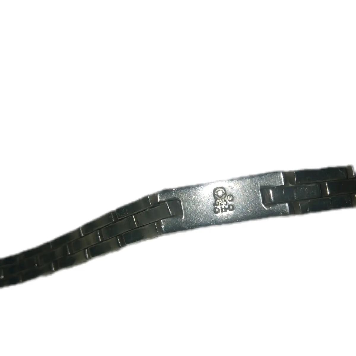 Vintage Sterling Silver Harley Davidson Women's Bracelet with Slide Lock Clasp