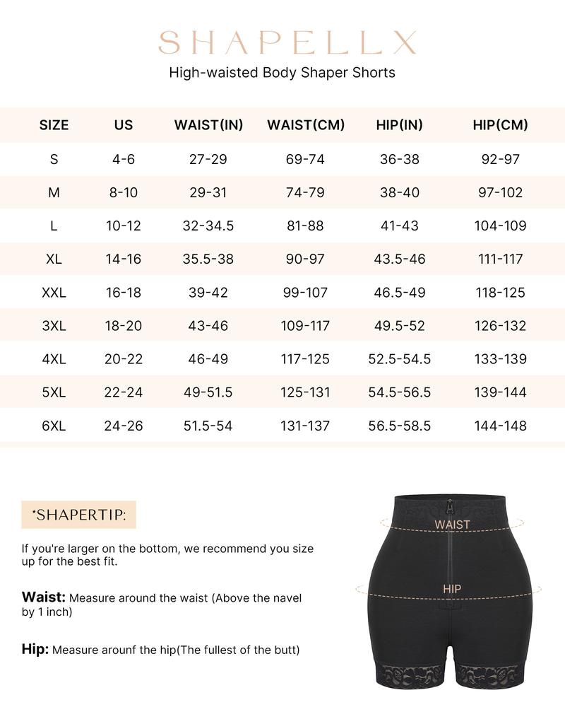 Shapellx AirSlim Lace Steel Boned Shapewear for Women Butt Enhancer Tummy Tucking Shorts Womenswear Comfort Fajas Colombianas Basic Post Surgery