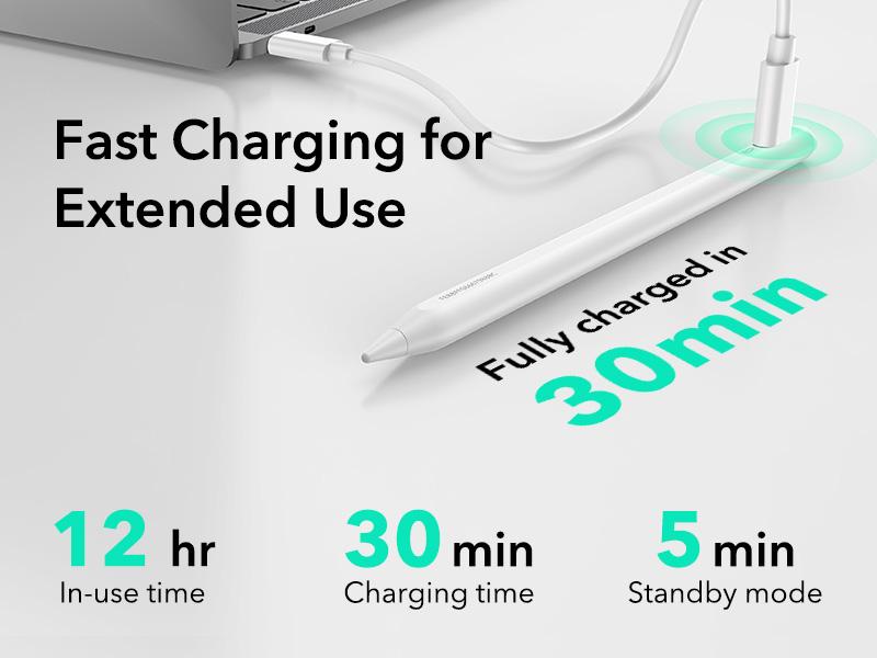 ESR Geo Digital iPad Pencil Findmy Compatible with Apple iPad 2018-2025,with Easy Shortcuts for Apple iPad A16/10/9/8 & Air 13/11 & Pro 12.9/13/11 & Mini 7/6/5(No Wireless Charging) ESR Geo Digital iPad Pencil Findmy Compatible with Apple iPad 2018-2025,with Easy Shortcuts for Apple iPad A16/10/9/8 & Air 13/11 & Pro 12.9/13/11 & Mini 7/6/5(No Wireless Charging)